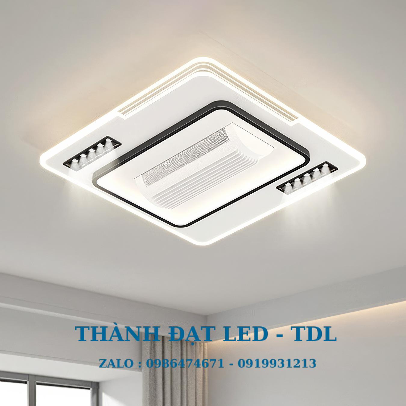 Quạt trần không cánh ốp trần 68w (TDL-QKC1-02) Thành Đạt Led