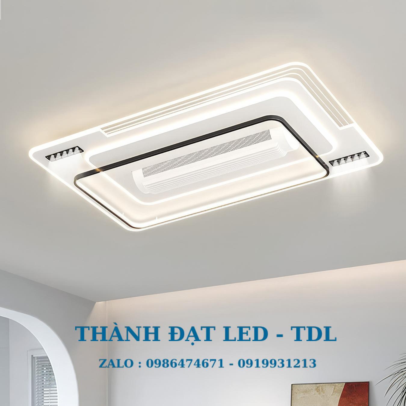 Quạt trần không cánh ốp trần 68w (TDL-QKC1-03) Thành Đạt Led