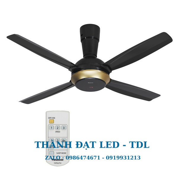 Quạt trần 4 cánh Panasonic F-56XPG-đen