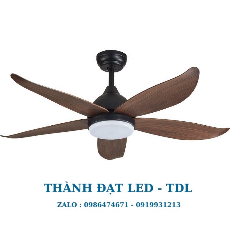Quạt trần đèn trang trí DCT Fan 117 Nhựa ABS cao cấp 5 Cánh - Thành Đạt Led