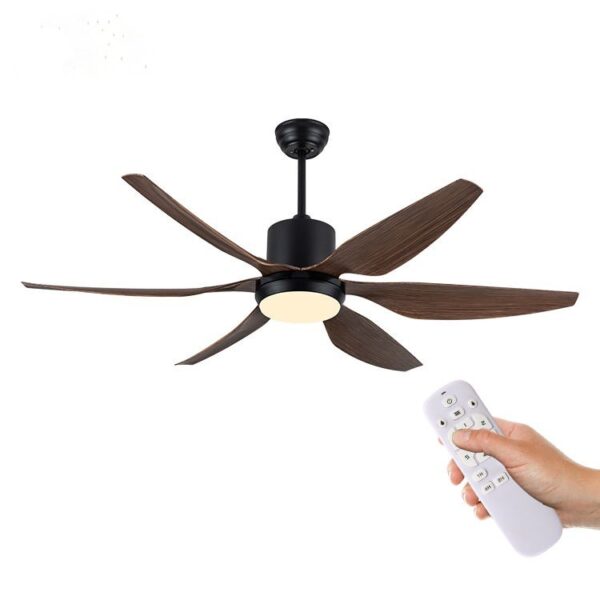 Quạt trần đèn trang trí DCT Fan 119 Nhựa ABS cao cấp 6 Cánh - Thành Đạt Led