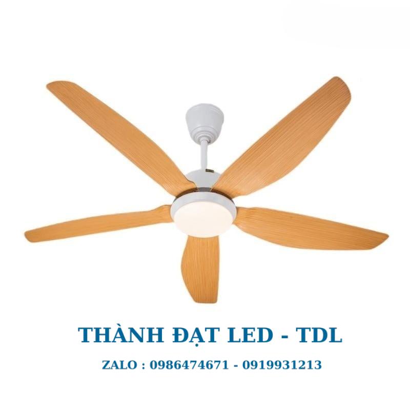 Quạt trần đèn trang trí DCT Fan 141 Nhựa ABS cao cấp 5 Cánh - Thành Đạt Led