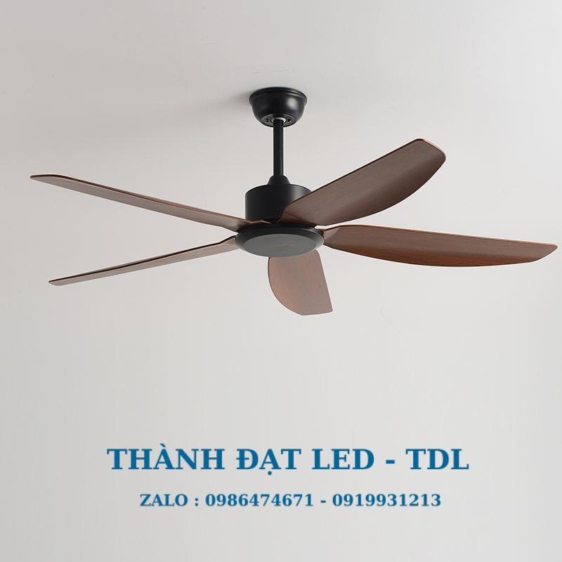 Quạt trần đèn trang trí DCT Fan 142 Nhựa ABS cao cấp 5 Cánh - Thành Đạt Led