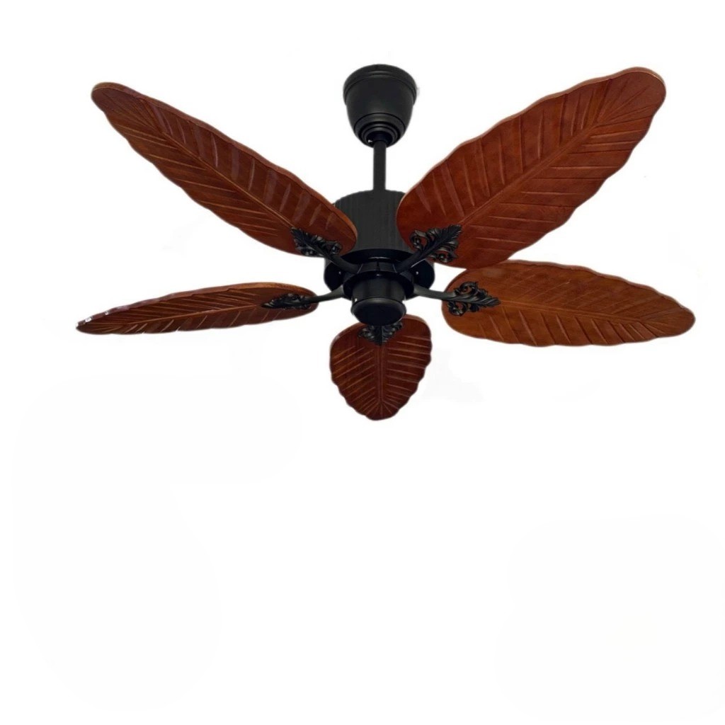 Quạt trần trang trí DCT Fan 166 cánh gỗ tự nhiên 5 Cánh - Thành Đạt Led