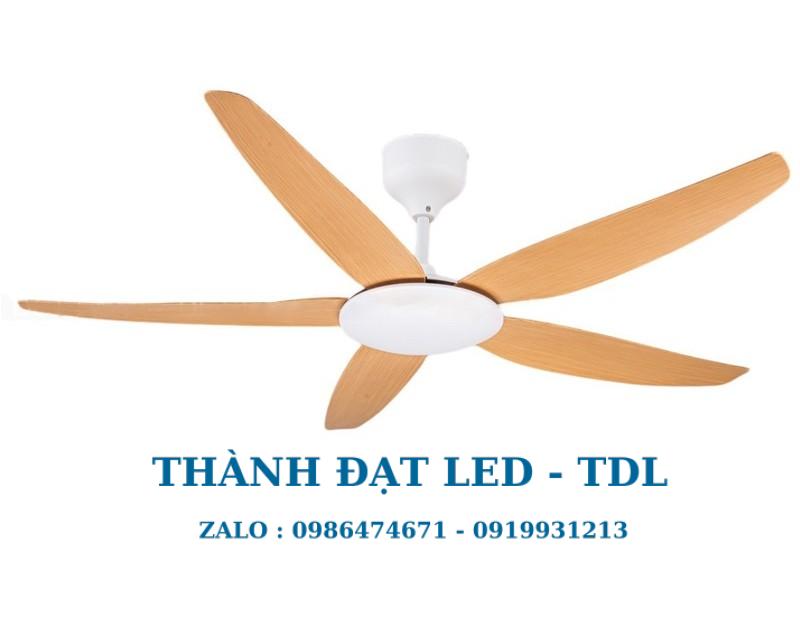 Quạt trần trang trí DCT Fan 168 cánh nhựa ABS cao cấp 5 Cánh - Thành Đạt Led