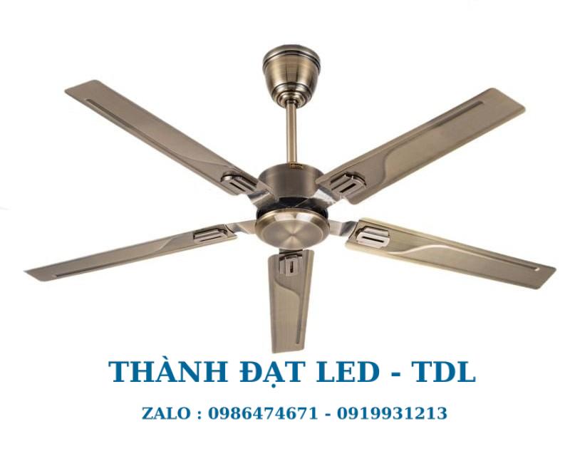 Quạt trần trang trí DCT Fan 212 cánh kim loại 5 Cánh - Thành Đạt Led