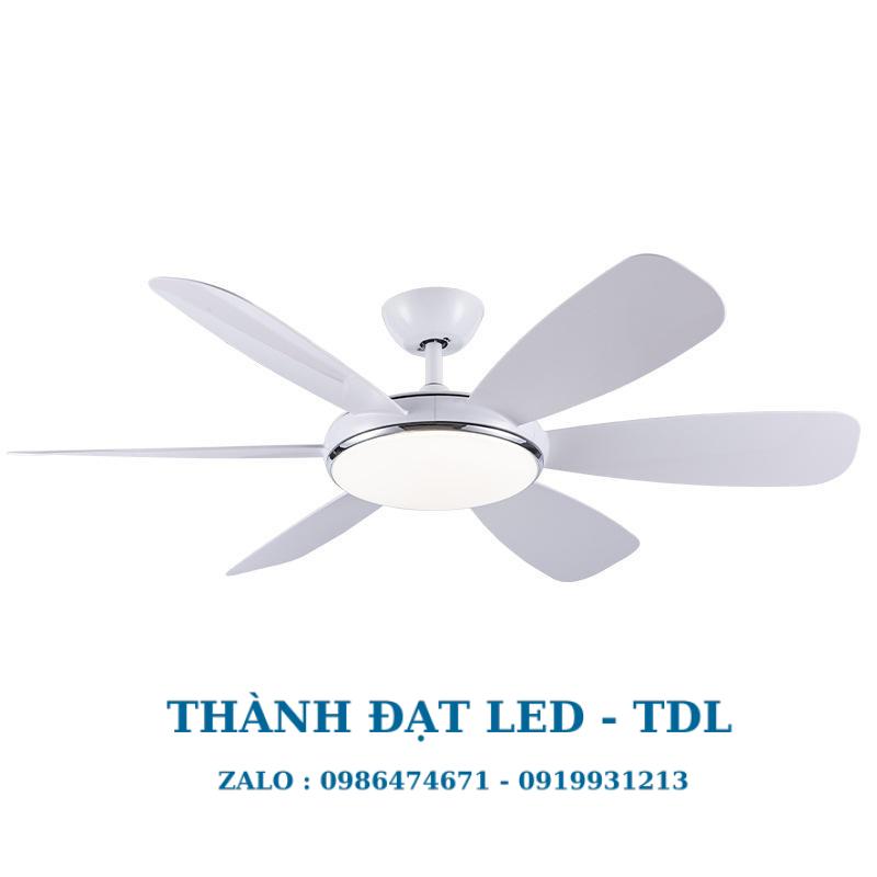Quạt trần đèn trang trí DCT Fan 213 Nhựa ABS cao cấp 6 Cánh - Thành Đạt Led