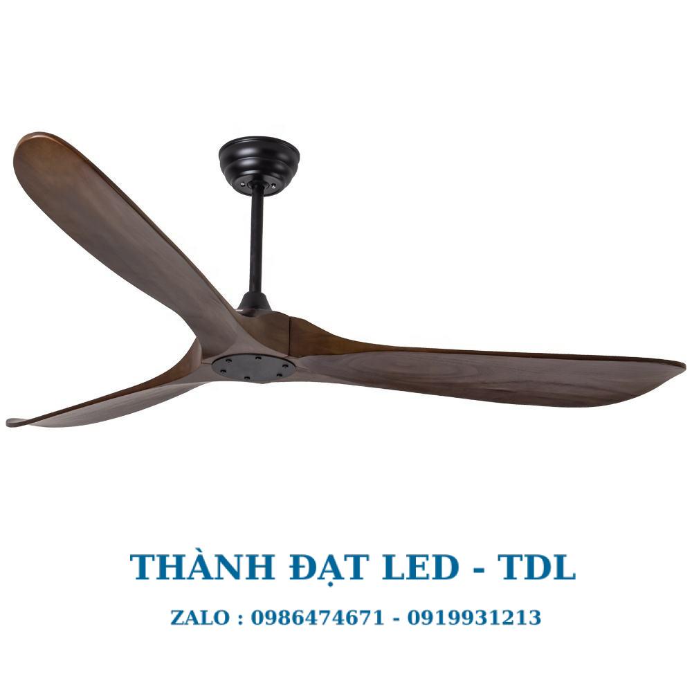 Quạt trần trang trí DCT Fan 217 cánh gỗ tự nhiên 3 Cánh - Thành Đạt Led