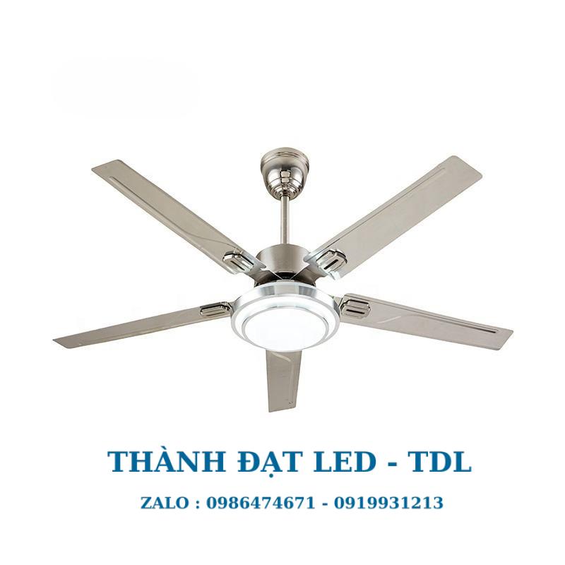 Quạt trần đèn trang trí DCT Fan 218 Kim loại 5 Cánh - Thành Đạt Led