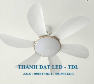 Quạt trần đèn trang trí DCT Fan 219 Nhựa ABS cao cấp 6 Cánh - Thành Đạt Led