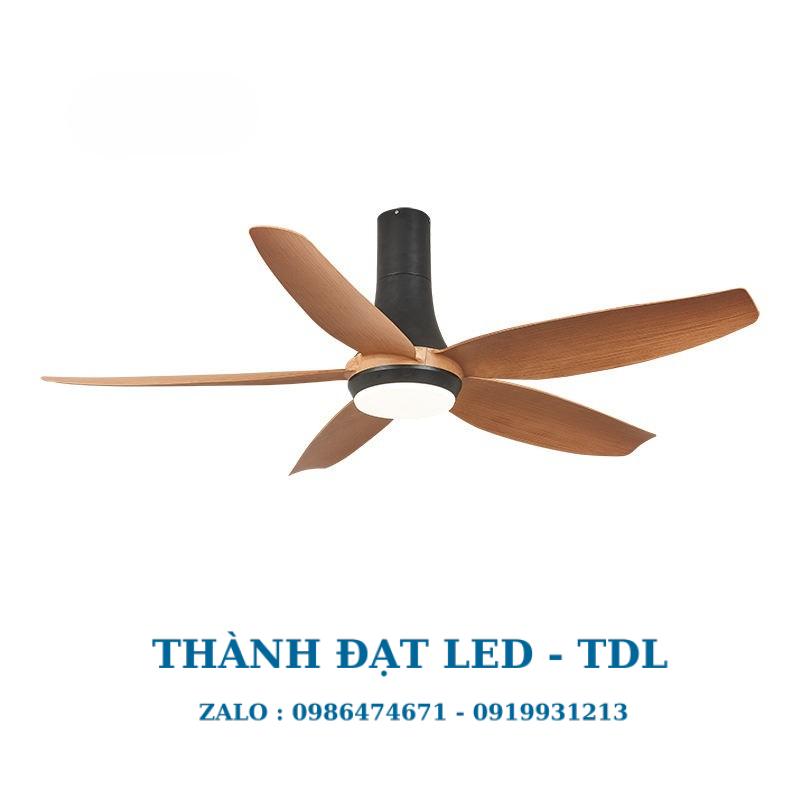 Quạt trần đèn trang trí DCT Fan 301 Nhựa ABS cao cấp 5 Cánh - Thành Đạt Led