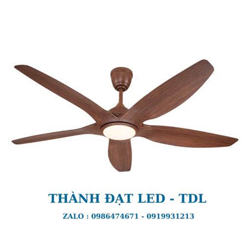 Quạt trần đèn trang trí DCT Fan 411 Nhựa ABS cao cấp 5 Cánh - Thành Đạt Led