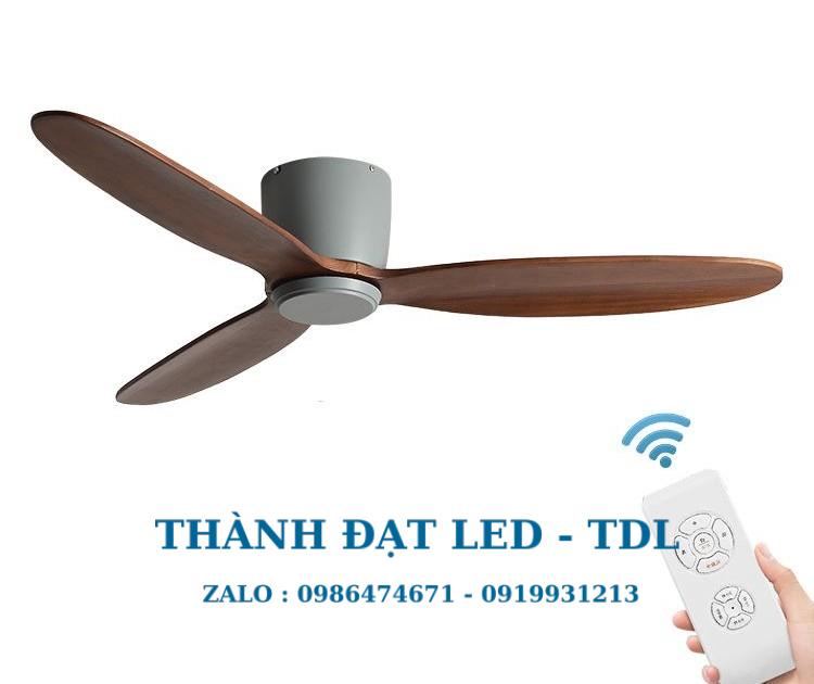 Quạt trần trang trí DCT Fan 418 Nhựa ABS cao cấp 3 Cánh - Thành Đạt Led