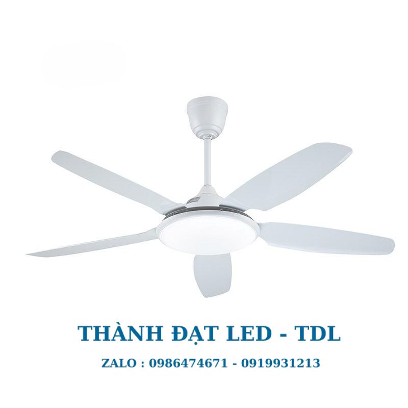 Quạt trần đèn trang trí DCT Fan 810 Nhựa ABS cao cấp 5 Cánh - Thành Đạt Led