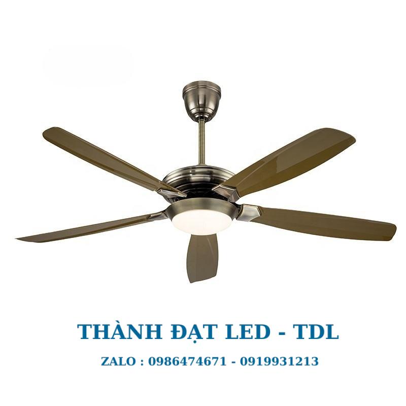 Quạt trần đèn trang trí DCT Fan 817 Cánh nhựa ABS cao cấp 5 Cánh - Thành Đạt Led