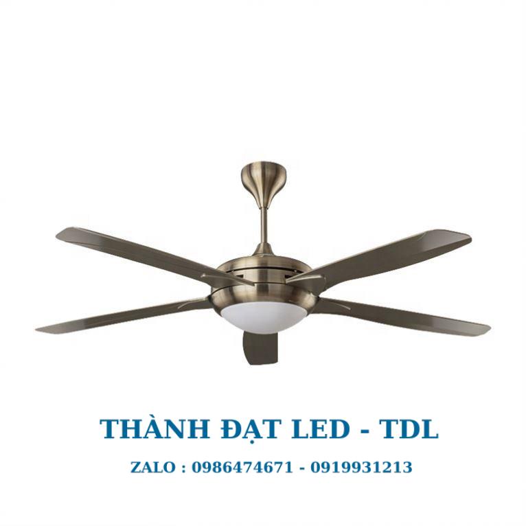 Quạt trần đèn trang trí DCT Fan 818 Kim loại 5 Cánh - Thành Đạt Led